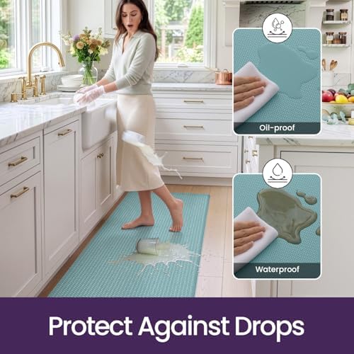 DEXI Kitchen Floor Mats Cushioned Anti Fatigue, 23x59 Non Slip Runner Rug