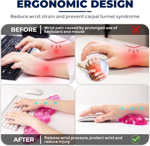 Gel Cloud Wrist Rest - Cloud Mouse Wrist Rest Pad Mouse Support for Office Gaming Pad Computer Laptop Ergonomic Comfortable Pain Relief