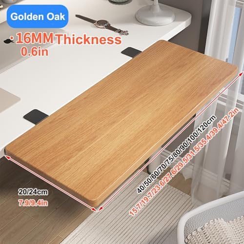 Desk Extender Tray, Clamp-on Kitchen Table Extender Extension Baffle, Ergonomic Desk Extender, Computer Armrest Table Stand, Countertop Gap Rack Suitable for Home Office Desktop Extension