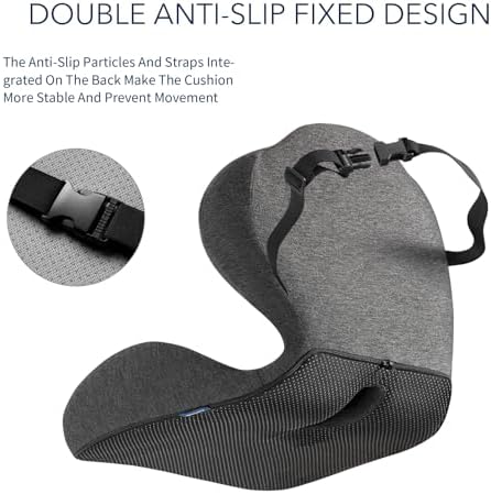 Cupocupa Car Seat Cushion with Back Support, Memory Foam Driver Cushion