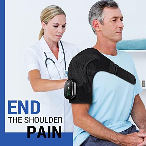 ERHIVORA Shoulder Heating Pad with Massage, FSA Eligible Items List, Heated Shoulder Wrap for Pain Cordless, HSA Approved Products Only