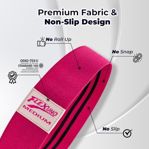 HABBY Sport Fabric Resistance Bands Set of 4