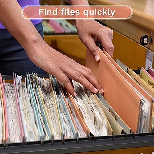 Leinuosen 6 Pcs File Cabinet Rails file folder for drawers, 1/2 Inch Wide