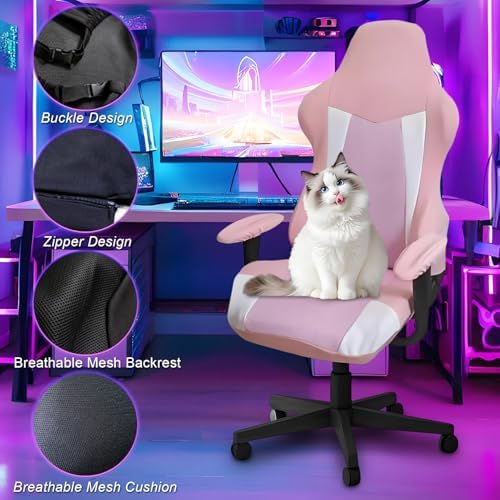 Gaming Chair Covers Only,Stretchable Fit Thick Breathable Mesh
