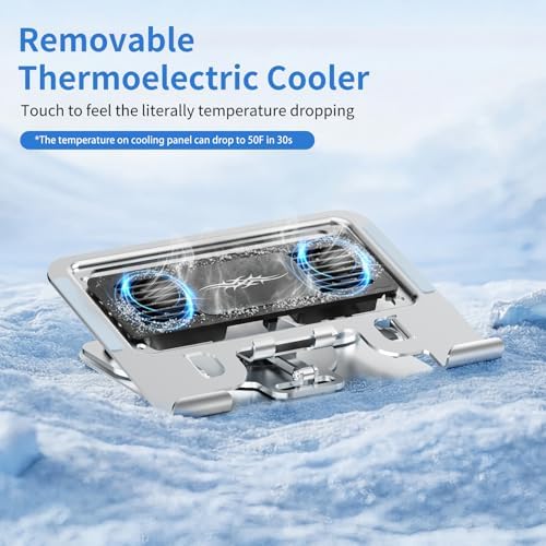 Laptop Cooling Pad with Detachable Fan & Cooler Cooling Laptop Stand Gray