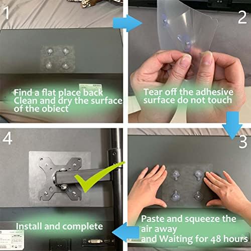 VESA Mount Adapter Bracket Kit Non-VESA Mounting Universal for 75 VESA Monitor Arm Compatible 2 Pack