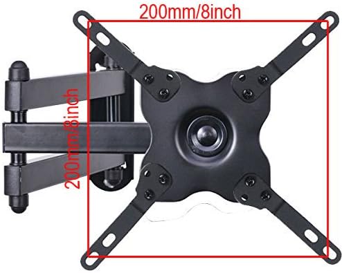 VideoSecu TV Wall Mount Monitor Bracket with Full Motion Articulating Tilt Arm 15" Extension for Most 27" 30" 32" 35" 37" 39" 40" LCD LED TVs with VESA 200x200 ML14B WS2 (Pack of 2)