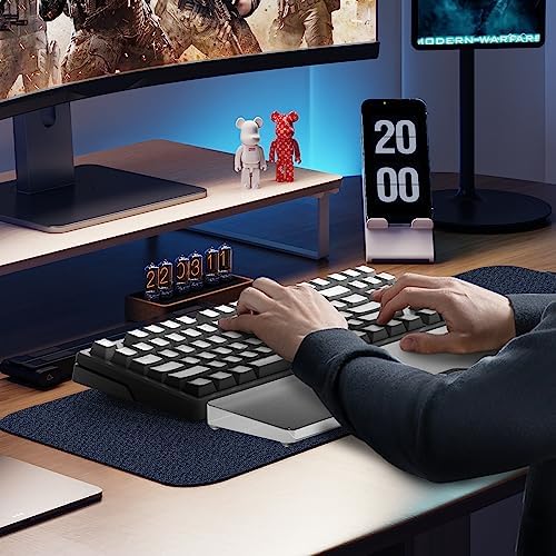 Acrylic Keyboard Wrist Rest Pro- TENKEYLESS 80% Keyboard- Mechanical Keyboards Ergonomic Palm Rest for Computer Keyboard,Anti-Slip Base,Wrist Pad for Laptop,Office & Home-Easy Typing,Black