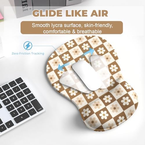AKIT Ergonomic Mouse Pad with Wrist Support & Keyboard Wrist Rest Set