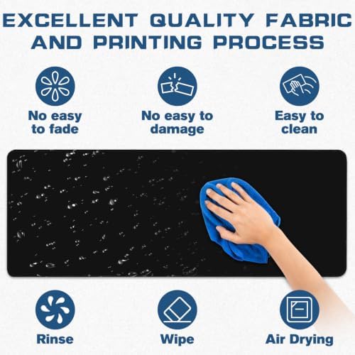 Mouse Pad Gaming - Desk Mat for Keyboard and Mouse - Large Mouse Pads for Desk, Gaming Mousepad with Non-Slip Base, Desks Pad (31.5" X 11.8") for Game, Office and Home