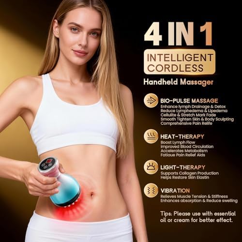 Electric Lymphatic Drainage Massager for Body Anti-Cellulite Sculpting Tool