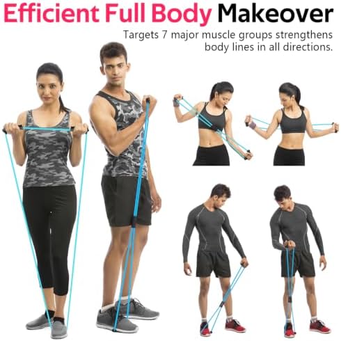 Resistance Bands with Handles, Figure 8 Fitness Bands, Exercise Bands Set