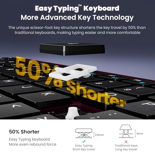 cimetech Wireless Keyboard and Mouse Combo - Burgundy Black