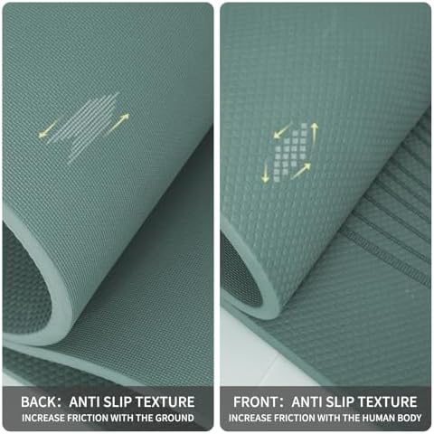 PAIDU Large Yoga Mat 72"x36"x10mm Non-Slip Exercise Mat for Home Gym Studio