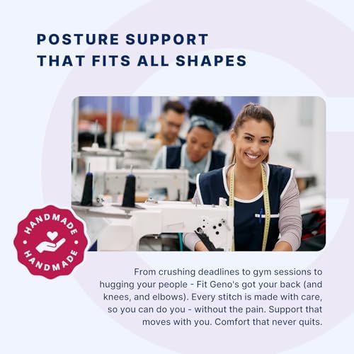 Fit Geno Posture Corrector for Women & Men, Back Shoulder Support Brace