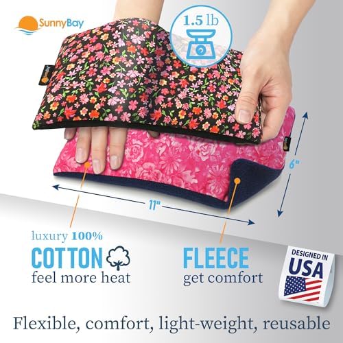 SunnyBay Heating Pad, Neck and Shoulder Wrap, 6x11 inch, Pink