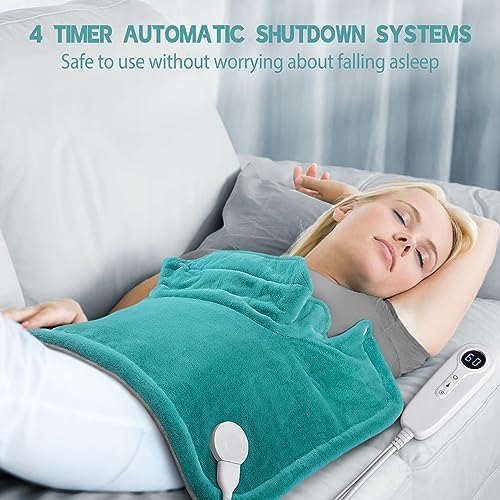 IZZUBIZ Heating Pad for Neck Shoulders Back, Gifts for Women Men Christmas