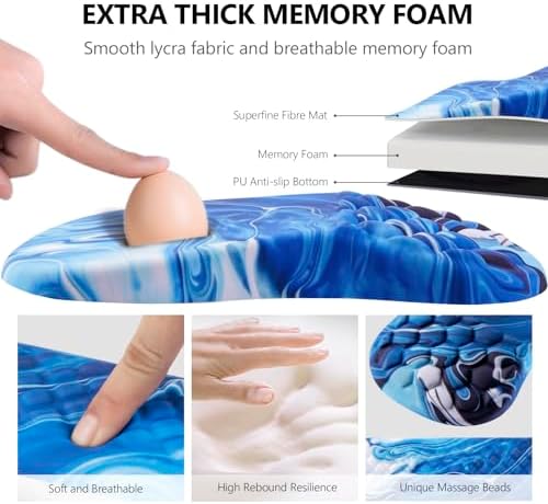 Ergonomic Mouse Pad & Keyboard Wrist Rest Set, Memory Foam
