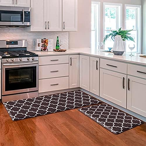 KMAT Kitchen Mat Set of 2,Cushioned Anti-Fatigue Kitchen Mats for Floor