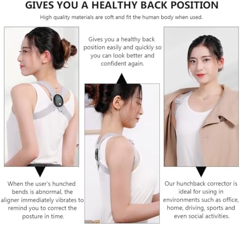 Smart Posture Corrector Back Brace Hunchback Correction Shoulder Support Belt Electronic Reminder for Adults and Improving Sitting and Standing Posture