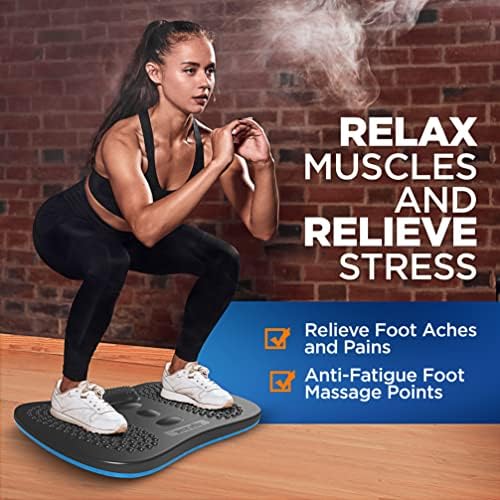 Serenelife Standing Desk Anti Fatigue Mat Wooden Wobble Balance Board Stability Rocker with Natural Hardwood Ergonomic Design Comfort Floor Mat for Standing Desks, Fitness Workout, and Stress Relief