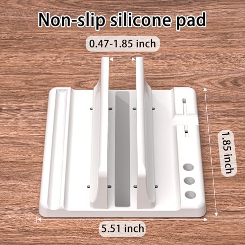 Vertical Laptop Stand, Adjustable 3 in 1 ABS
