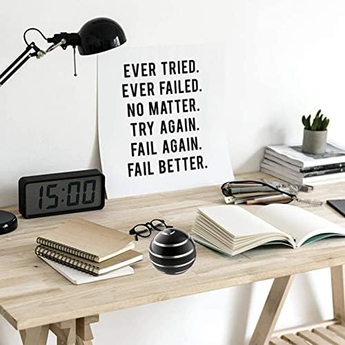 Kinetic Fidgets Desk Toy ADHD Stress Relief 1.77in Black Silver