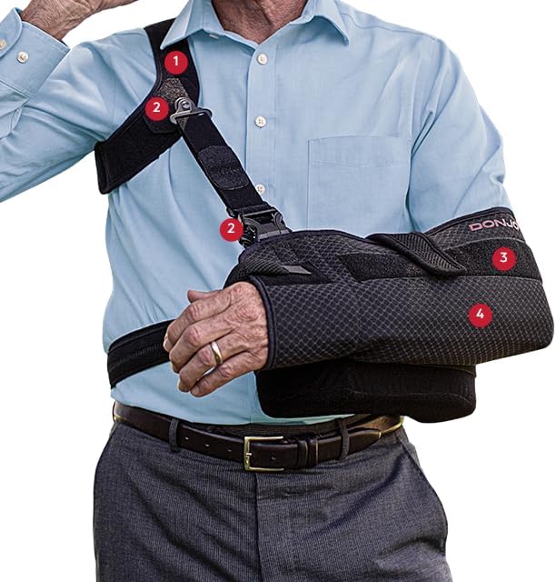DonJoy Braces UltraSling PRO Shoulder Immobilizer & Rotator Cuff Injury Sling (No pressure on neck) (11-0447-9)