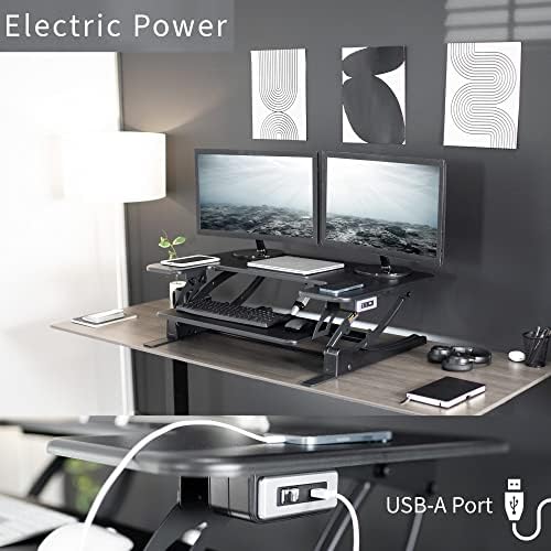 VIVO Black 36 in Electric Desk Converter, DESK-V000VE