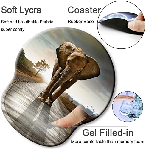 Ergonomic Mouse Pad with Wrist Rest Support,Gel Mouse Pads for Desk