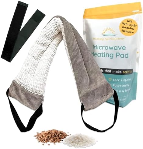 Versatile Heated Neck Wrap Microwavable - Neck Warmer Microwave Heating Pad for Shoulders, Sore Muscles - 22 Inches - 1 Pack