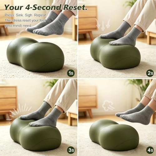 Foot Rest Under Desk, Ergonomic Memory Foam Under Desk Footrest