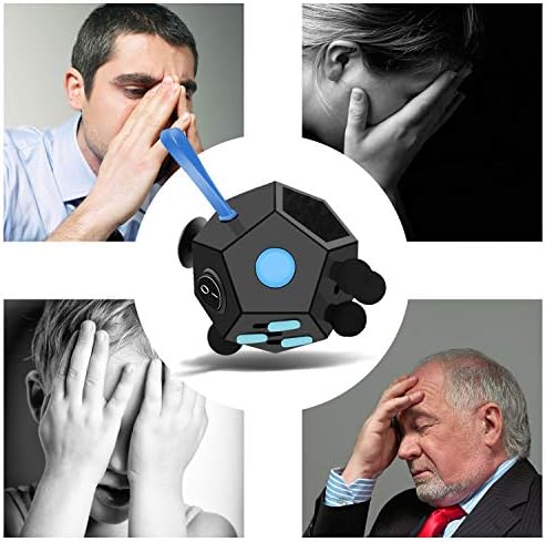 Fidget Dodecagon,12 Sided Fidget Toys Cube for Kids and Adults(A5 Black)