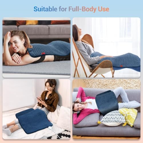Comfytemp Extra Large Heating Pad for Back & Period, 33"x17" Electric Throw