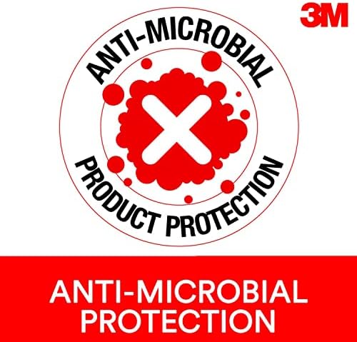 3M Antimicrobial Foam Mouse Pad with Wrist Rest, 8.62 x 6.75, Black