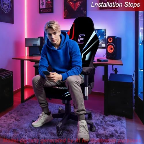 Water Repellent Gaming Chair Cover,3D Printing Fit Cat Scratch Proof