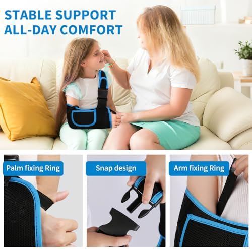 Kids Arm Sling Shoulder Immobilizer, Rotator Cuff Support Brace