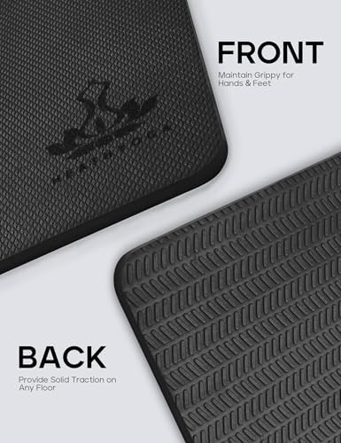 Heathyoga Yoga Knee Pads Cushion Non-Slip Yoga Mat Thick Yoga Accessories for Women Workout Pilates Kneeling Pads for Working out Exercise 26"x10"x0.5"
