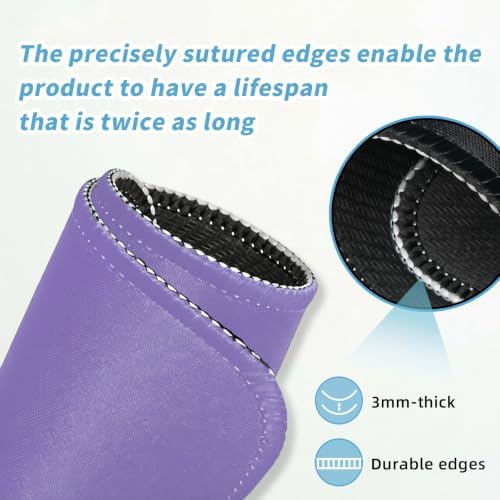 Small Mouse pad, with Edge-Sewn Design, extends Service Life by Twice, occupying the Optimal Size for the Mouse and Wrist Position. (Purple)