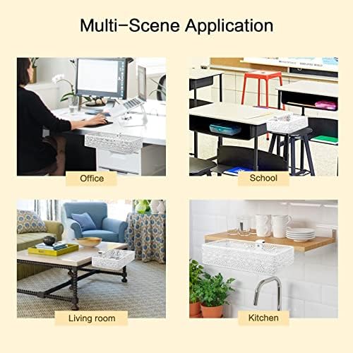 Under Desk Drawer, Clamp on Desk Organizer Under Table Hanging Desk Storage