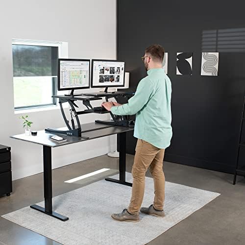 VIVO Black 42 in Standing Desk Converter, DESK-V000VL