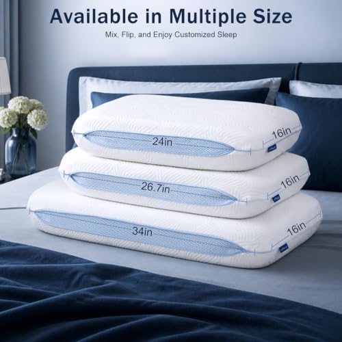 Adjustable Layered Memory Foam Pillow, Neck Support Pillow