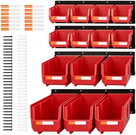 14pc Wall-Mounted Organizer V1 V2 V3 Master Combo Set Red