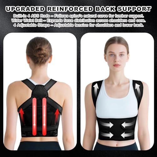 Back Brace Posture Corrector for Women and Men, Back Shoulder Support Belt