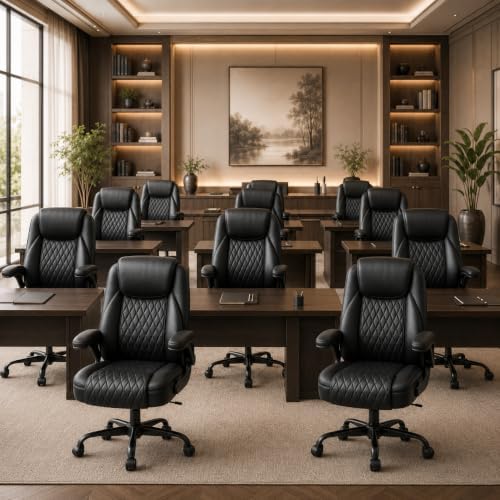 GTPLAYER Black Office Desk Chair with 90° Flip-up Arm, 10 Pack
