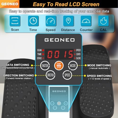 Under Desk Elliptical Machine, Electric Elliptical Leg Exerciser for Senior