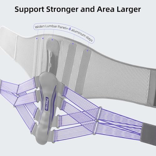 FREETOO Lower Back Brace For Women For Pain, Lumbar Back Support Brace