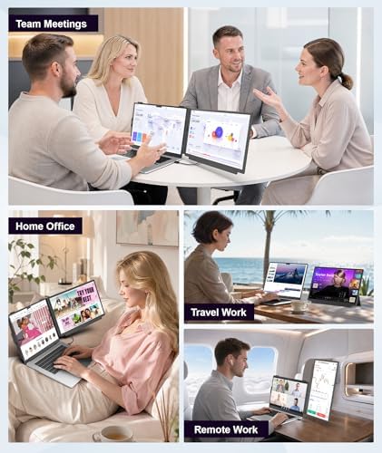 15.6" Laptop Screen Extender, 1080P FHD Detachable Monitor Extender