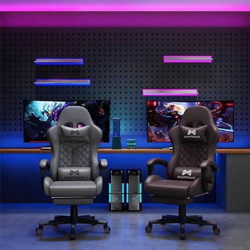 Gamtimer Gaming Chair, 400 LB Weight Capacity,with Pocket Spring Cushion
