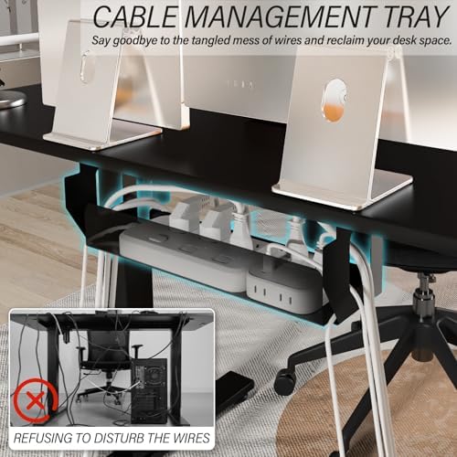 Kingant Standing Desk, 40x24 Inch Electric Height Adjustable Computer Desk
